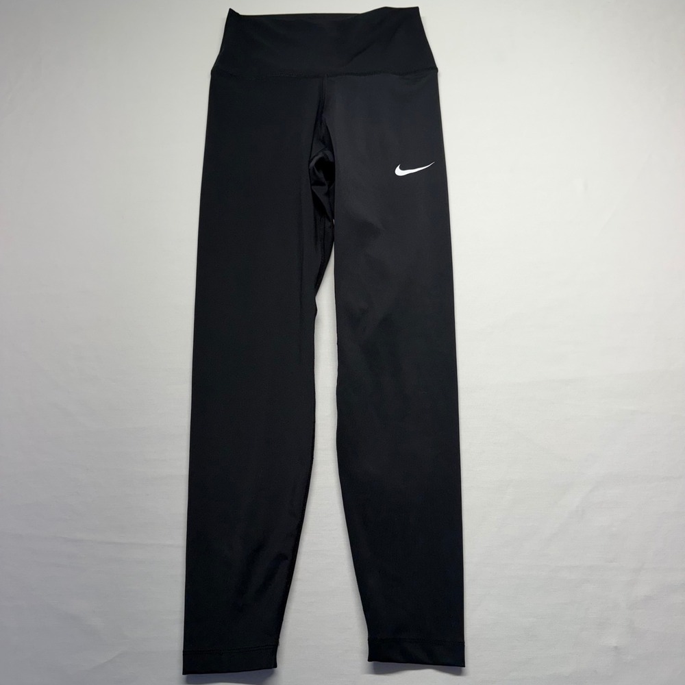 Nike One Dri-FIT 7/8 Leggings Small Black Womens High Waisted Yoga Tights